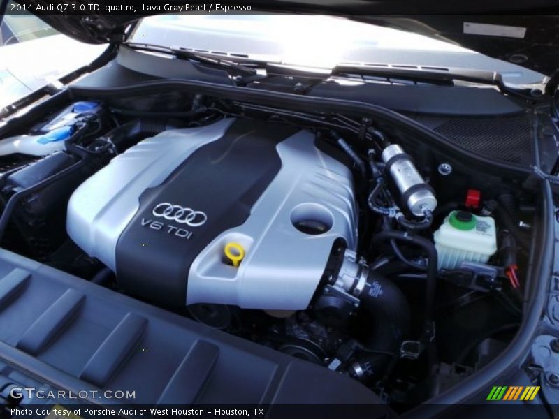 Lava Gray Pearl / Espresso 2014 Audi Q7 3.0 TDI quattro