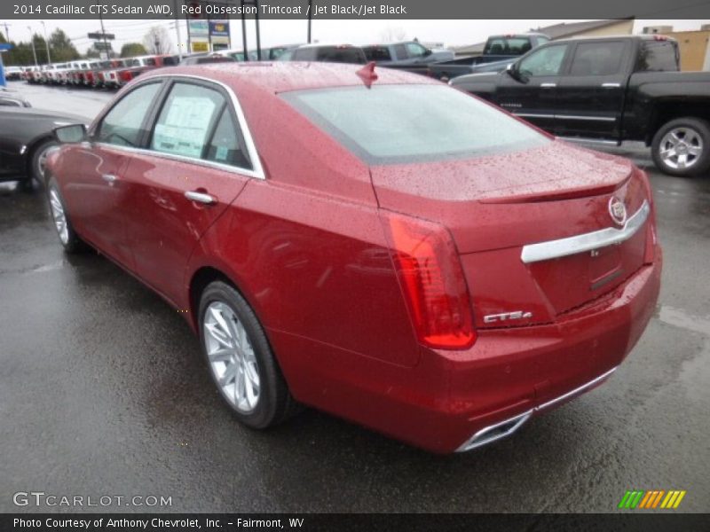 Red Obsession Tintcoat / Jet Black/Jet Black 2014 Cadillac CTS Sedan AWD