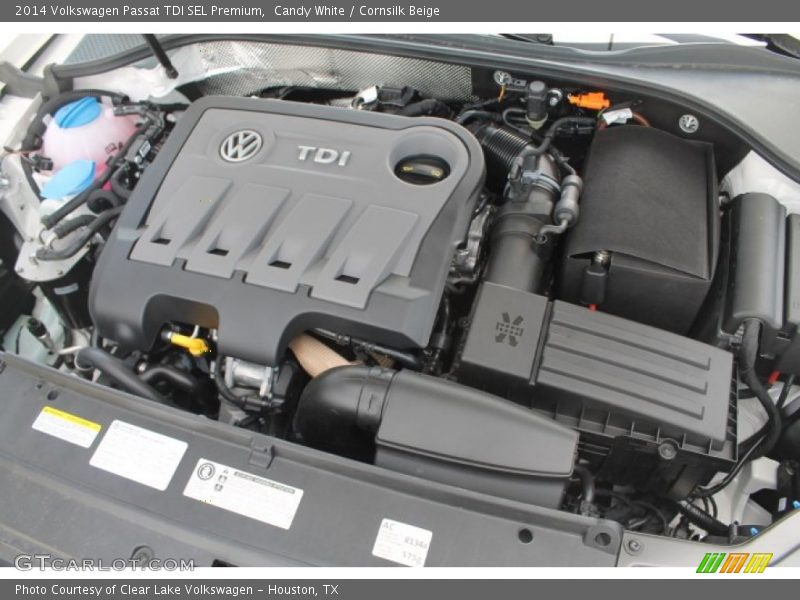 Candy White / Cornsilk Beige 2014 Volkswagen Passat TDI SEL Premium