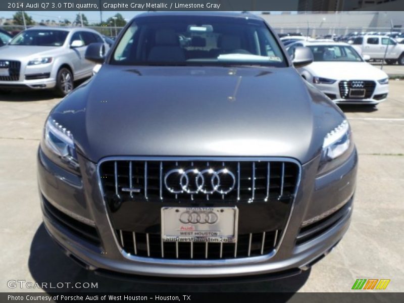 Graphite Gray Metallic / Limestone Gray 2014 Audi Q7 3.0 TDI quattro