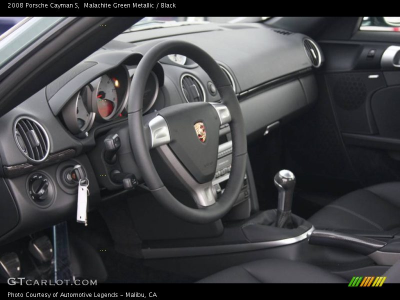 Malachite Green Metallic / Black 2008 Porsche Cayman S