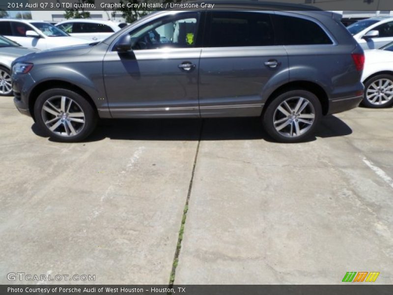 Graphite Gray Metallic / Limestone Gray 2014 Audi Q7 3.0 TDI quattro