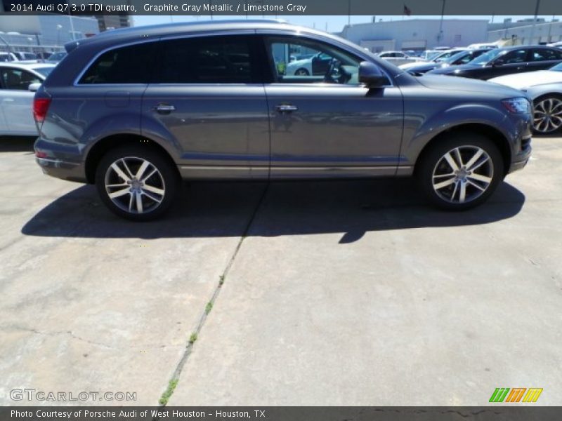 Graphite Gray Metallic / Limestone Gray 2014 Audi Q7 3.0 TDI quattro