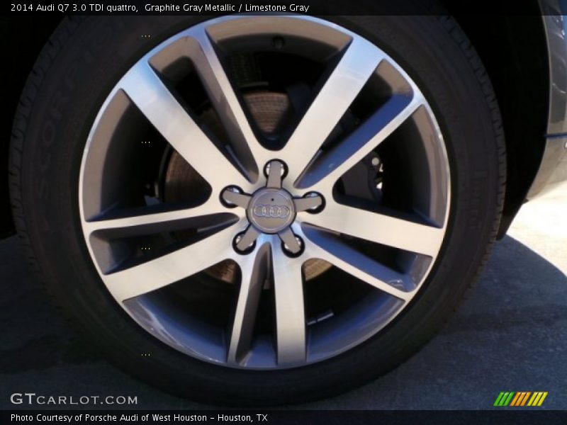 Graphite Gray Metallic / Limestone Gray 2014 Audi Q7 3.0 TDI quattro