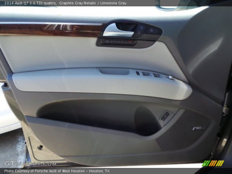 Graphite Gray Metallic / Limestone Gray 2014 Audi Q7 3.0 TDI quattro