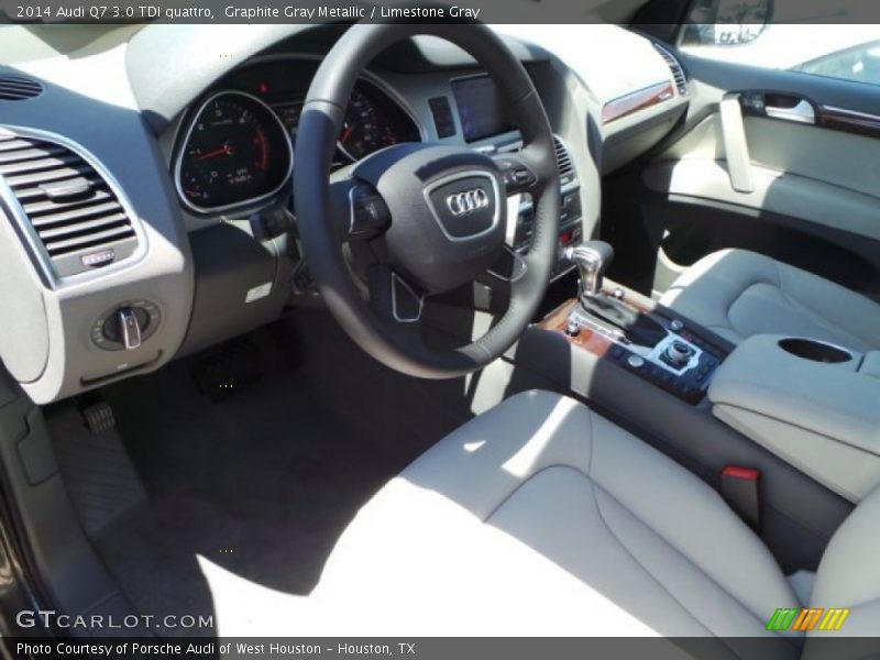 Graphite Gray Metallic / Limestone Gray 2014 Audi Q7 3.0 TDI quattro