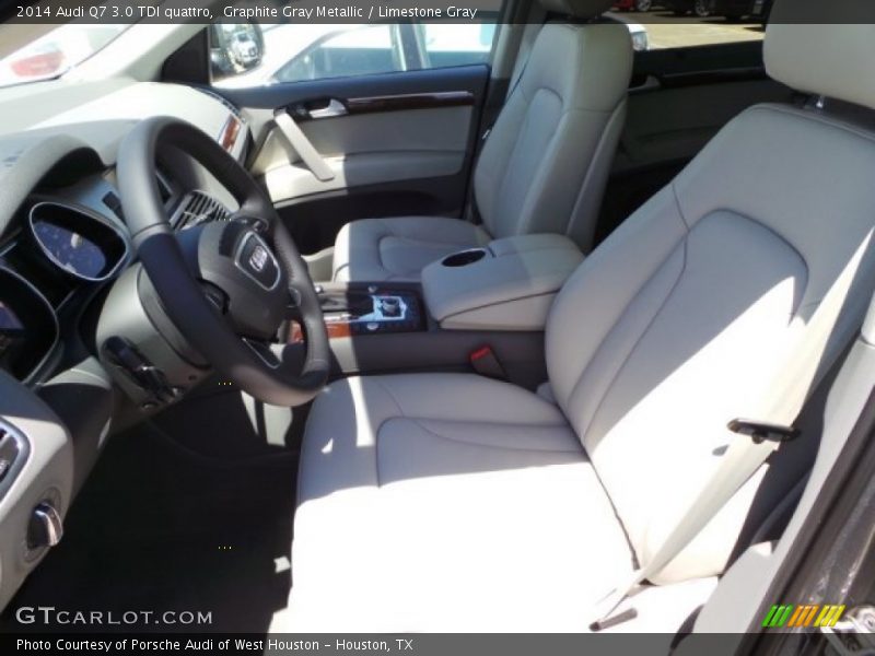 Graphite Gray Metallic / Limestone Gray 2014 Audi Q7 3.0 TDI quattro