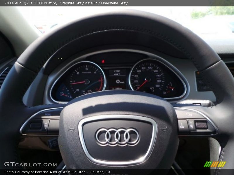 Graphite Gray Metallic / Limestone Gray 2014 Audi Q7 3.0 TDI quattro
