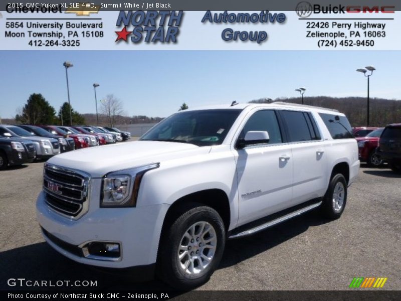Summit White / Jet Black 2015 GMC Yukon XL SLE 4WD