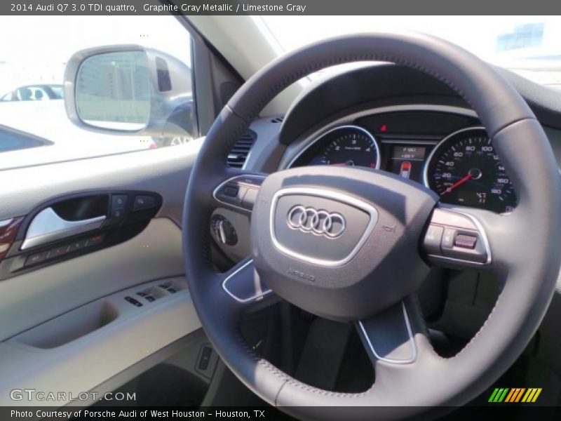 Graphite Gray Metallic / Limestone Gray 2014 Audi Q7 3.0 TDI quattro
