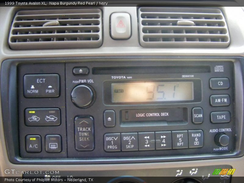 Napa Burgundy Red Pearl / Ivory 1999 Toyota Avalon XL