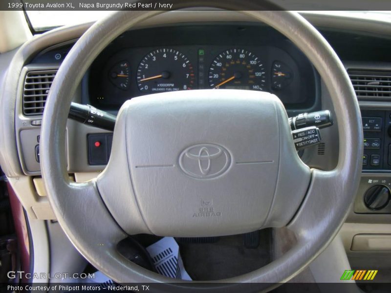 Napa Burgundy Red Pearl / Ivory 1999 Toyota Avalon XL