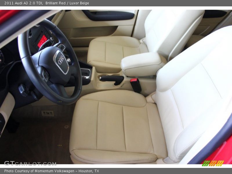 Brilliant Red / Luxor Beige 2011 Audi A3 2.0 TDI