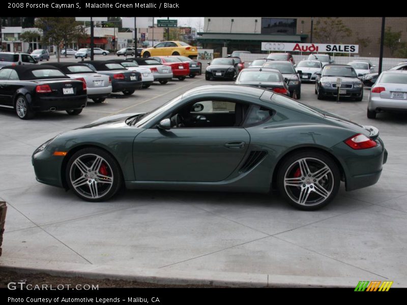 Malachite Green Metallic / Black 2008 Porsche Cayman S