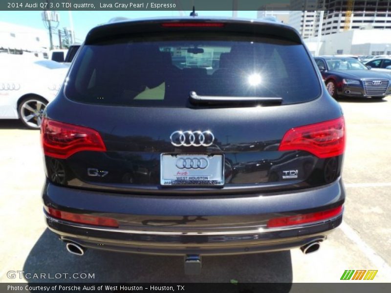 Lava Gray Pearl / Espresso 2014 Audi Q7 3.0 TDI quattro