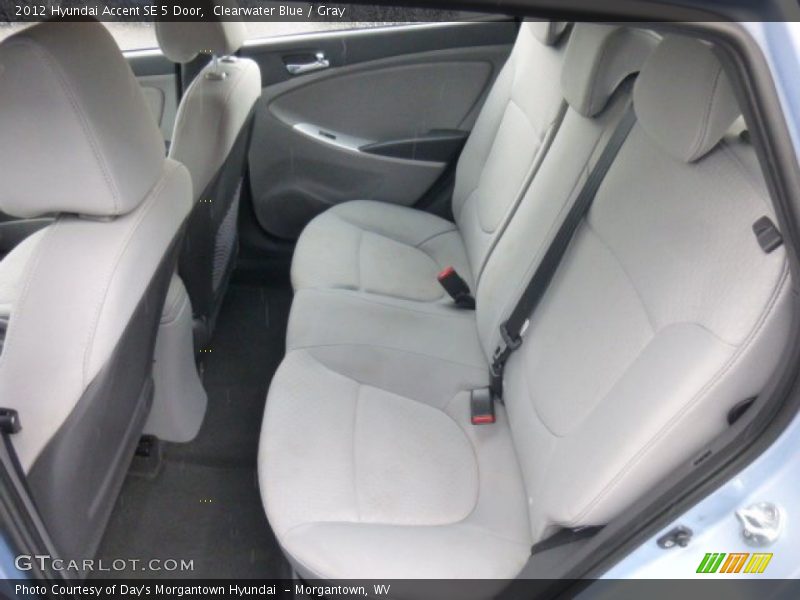 Clearwater Blue / Gray 2012 Hyundai Accent SE 5 Door