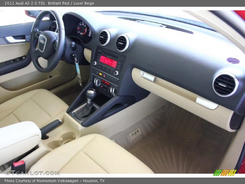 Brilliant Red / Luxor Beige 2011 Audi A3 2.0 TDI