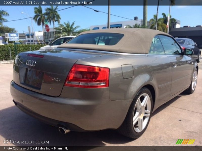 Alpaka Beige Metallic / Beige 2007 Audi A4 2.0T Cabriolet