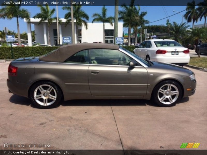 Alpaka Beige Metallic / Beige 2007 Audi A4 2.0T Cabriolet