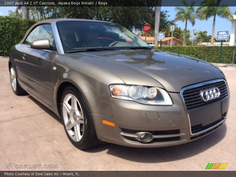 Alpaka Beige Metallic / Beige 2007 Audi A4 2.0T Cabriolet