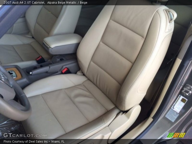 Alpaka Beige Metallic / Beige 2007 Audi A4 2.0T Cabriolet