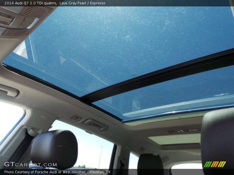 Lava Gray Pearl / Espresso 2014 Audi Q7 3.0 TDI quattro