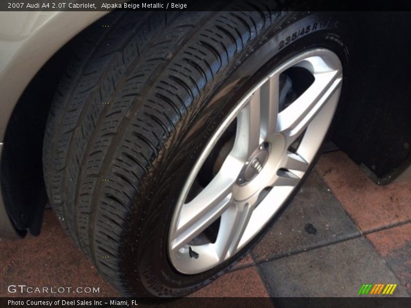 Alpaka Beige Metallic / Beige 2007 Audi A4 2.0T Cabriolet