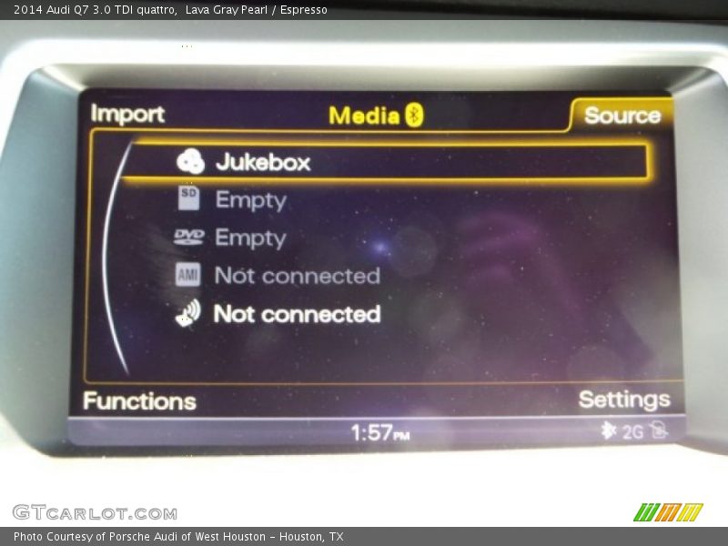 Lava Gray Pearl / Espresso 2014 Audi Q7 3.0 TDI quattro