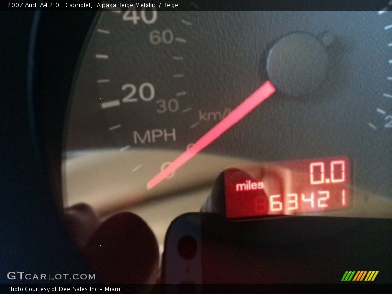 Alpaka Beige Metallic / Beige 2007 Audi A4 2.0T Cabriolet