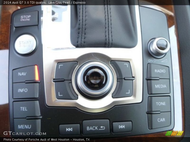 Lava Gray Pearl / Espresso 2014 Audi Q7 3.0 TDI quattro