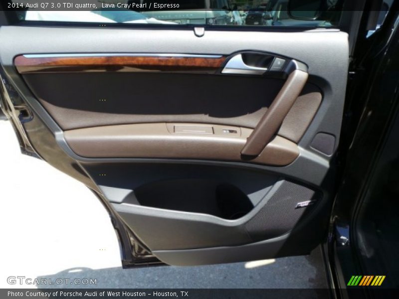 Lava Gray Pearl / Espresso 2014 Audi Q7 3.0 TDI quattro