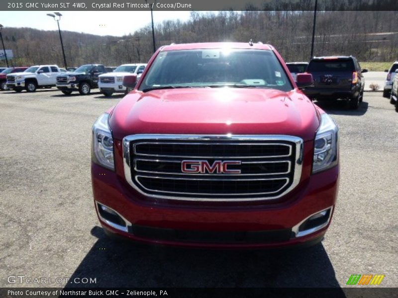 Crystal Red Tintcoat / Cocoa/Dune 2015 GMC Yukon SLT 4WD