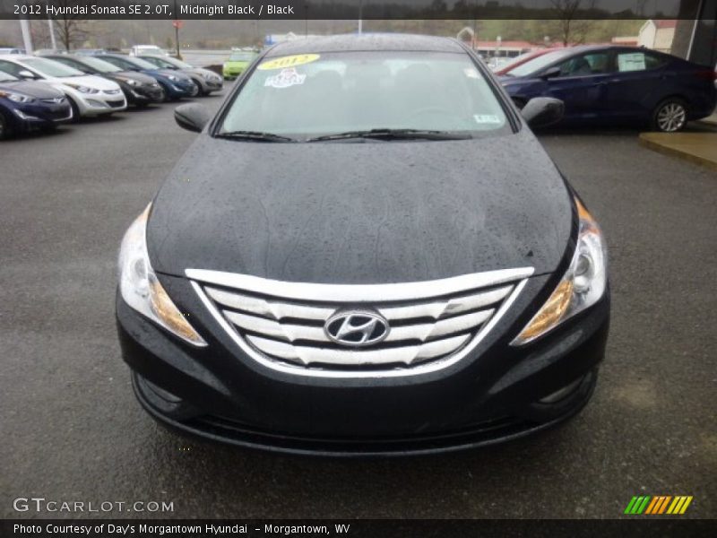 Midnight Black / Black 2012 Hyundai Sonata SE 2.0T