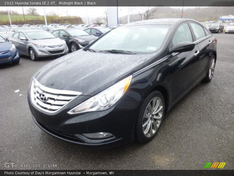Midnight Black / Black 2012 Hyundai Sonata SE 2.0T