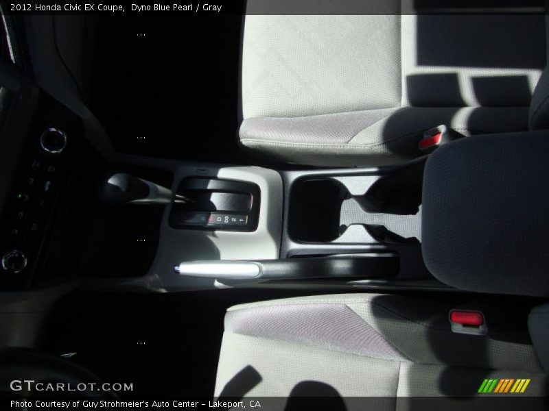 Dyno Blue Pearl / Gray 2012 Honda Civic EX Coupe