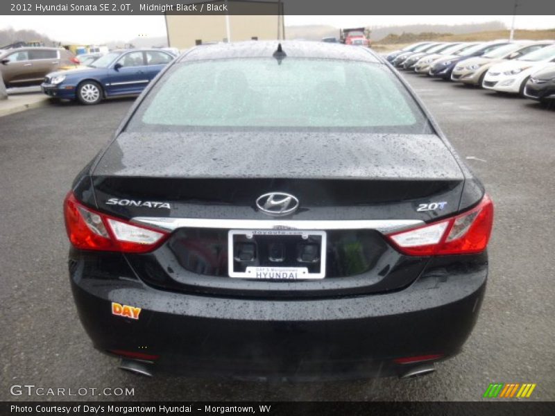 Midnight Black / Black 2012 Hyundai Sonata SE 2.0T