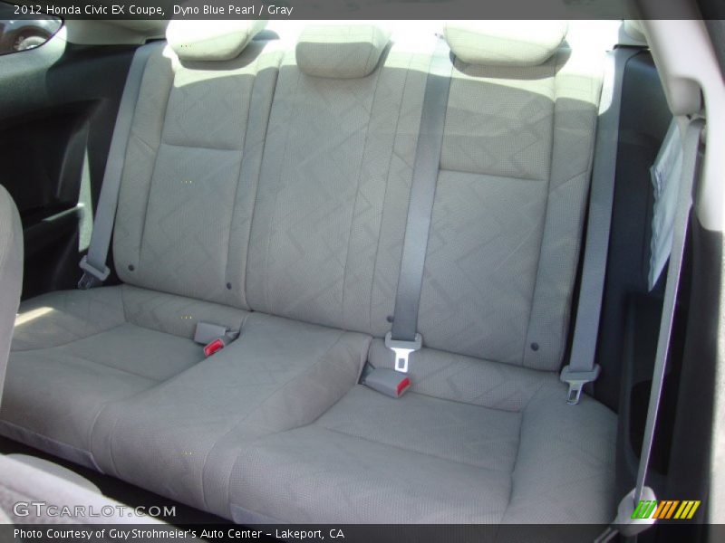 Dyno Blue Pearl / Gray 2012 Honda Civic EX Coupe