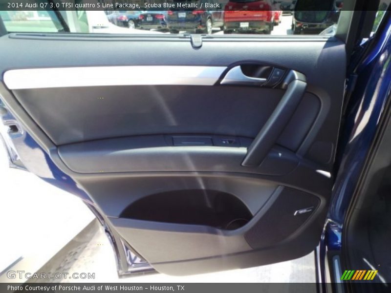 Scuba Blue Metallic / Black 2014 Audi Q7 3.0 TFSI quattro S Line Package
