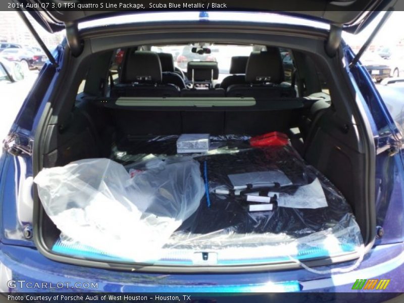Scuba Blue Metallic / Black 2014 Audi Q7 3.0 TFSI quattro S Line Package