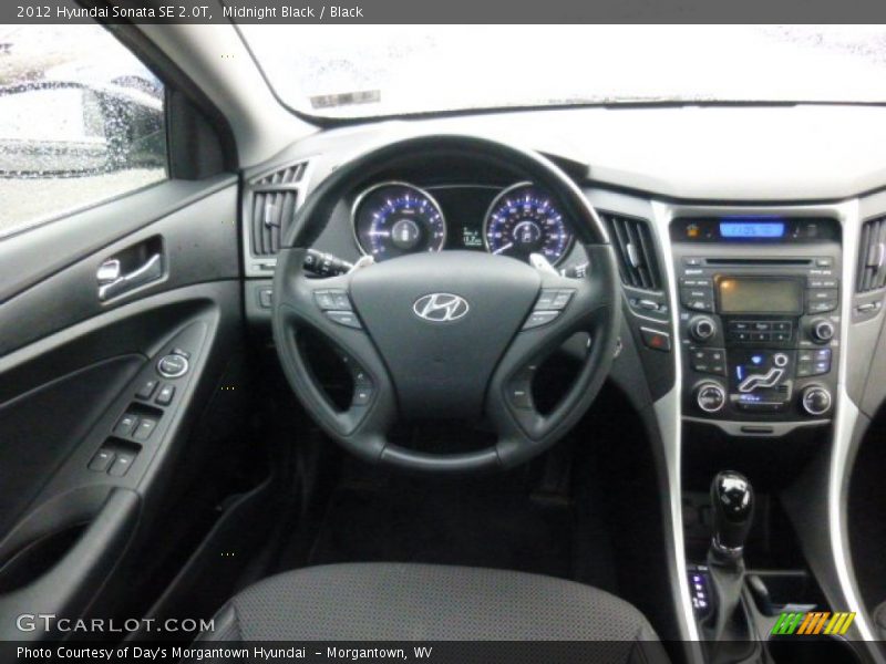 Midnight Black / Black 2012 Hyundai Sonata SE 2.0T