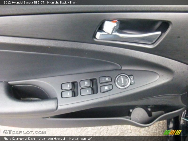Midnight Black / Black 2012 Hyundai Sonata SE 2.0T