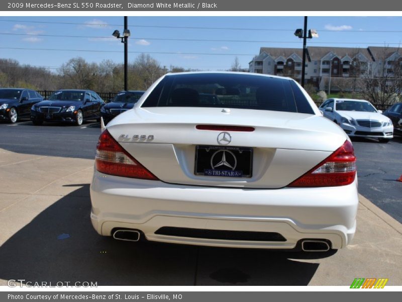 Diamond White Metallic / Black 2009 Mercedes-Benz SL 550 Roadster