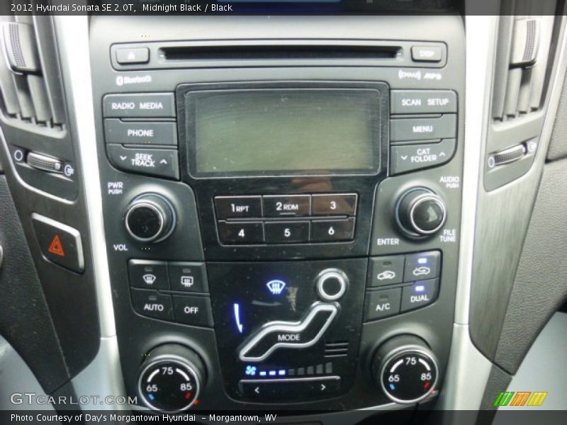 Midnight Black / Black 2012 Hyundai Sonata SE 2.0T