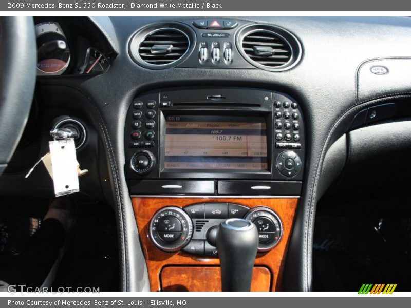 Diamond White Metallic / Black 2009 Mercedes-Benz SL 550 Roadster