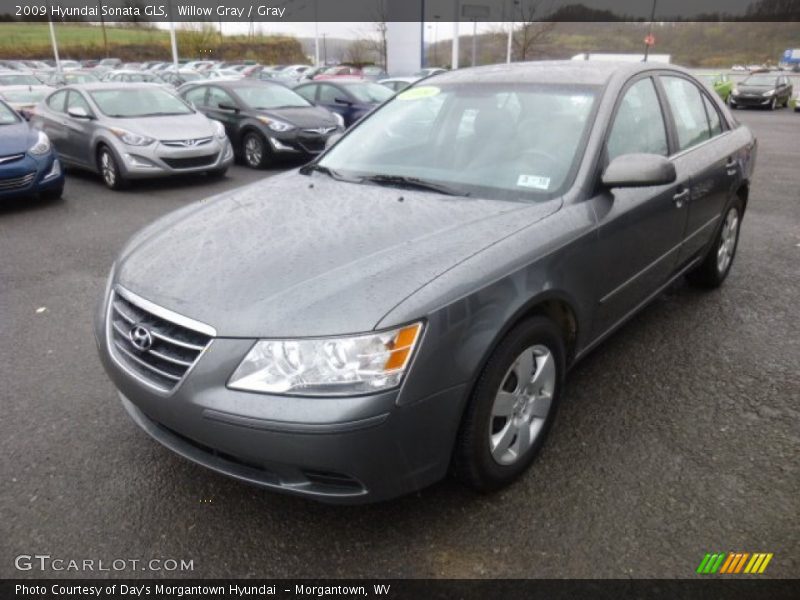 Willow Gray / Gray 2009 Hyundai Sonata GLS