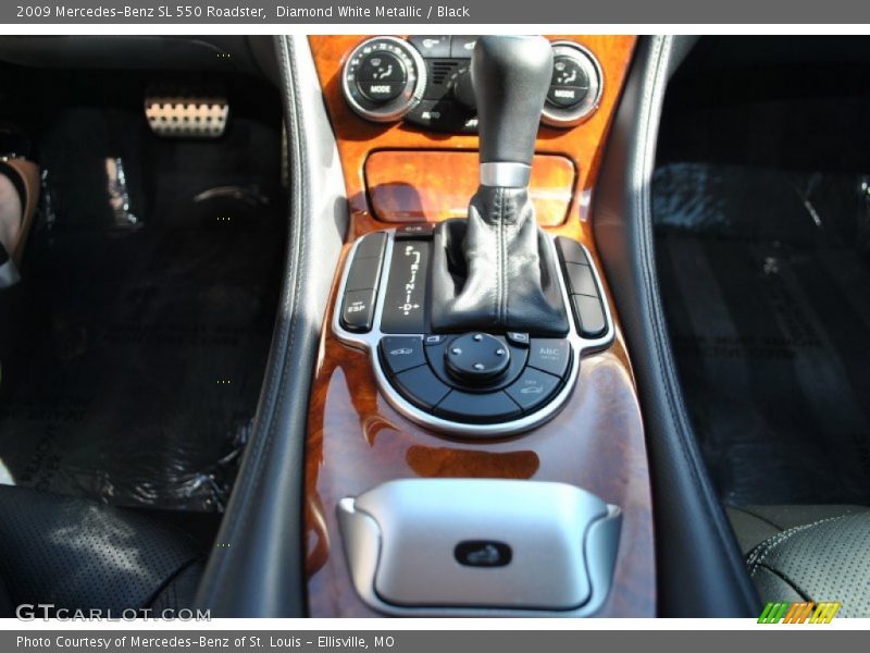 Diamond White Metallic / Black 2009 Mercedes-Benz SL 550 Roadster
