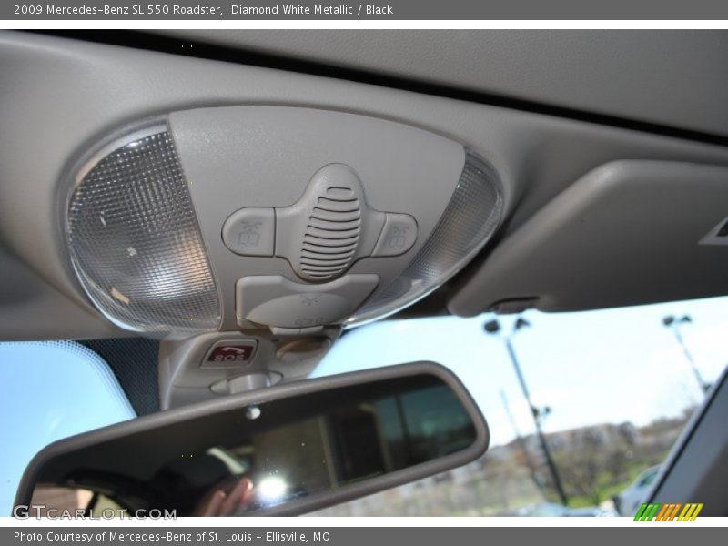 Diamond White Metallic / Black 2009 Mercedes-Benz SL 550 Roadster
