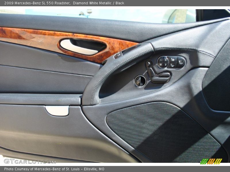 Diamond White Metallic / Black 2009 Mercedes-Benz SL 550 Roadster