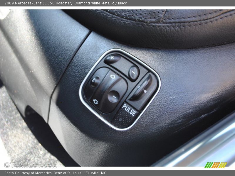 Diamond White Metallic / Black 2009 Mercedes-Benz SL 550 Roadster