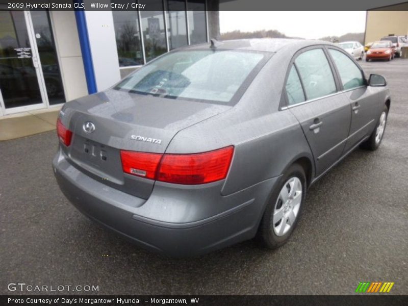 Willow Gray / Gray 2009 Hyundai Sonata GLS